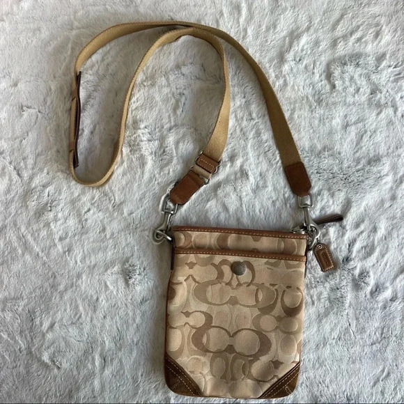 COACH OPTIC SIGNATURE SWINGPACK CROSSBODY  SHOULDER BAG - Picture 1 of 16